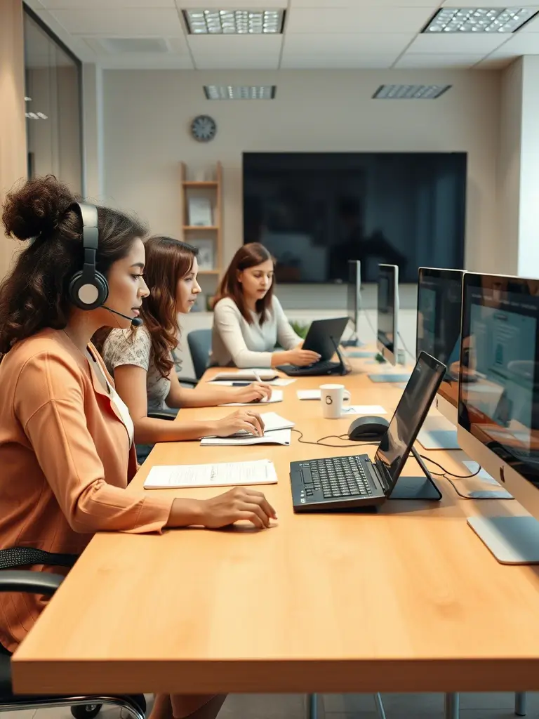Equipe em reunião consultiva